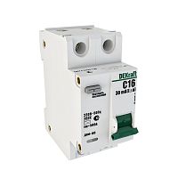 Выключатель автоматический дифференциальный ДИФ-103 1п+N 6А C 30мА тип AC | код. 16011DEK | DEKraft 